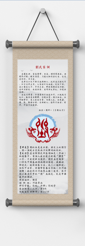 劉氏家訓掛圖