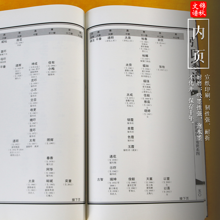 福建漳浦竹嶼張氏家譜內頁