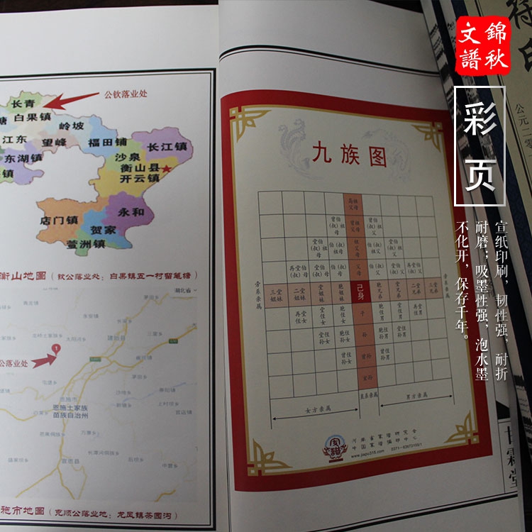 符氏家譜彩頁(yè)實(shí)拍圖