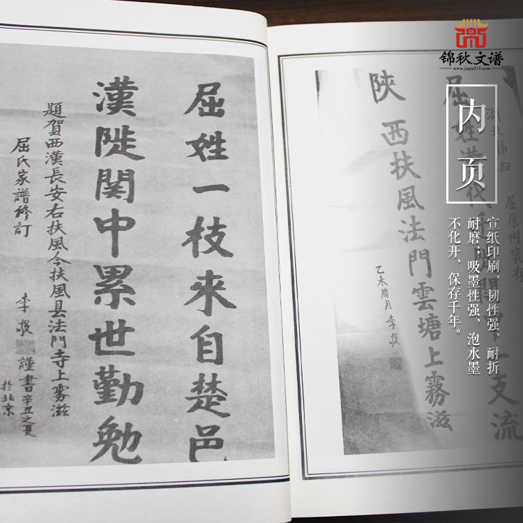 屈氏家譜內頁展示2