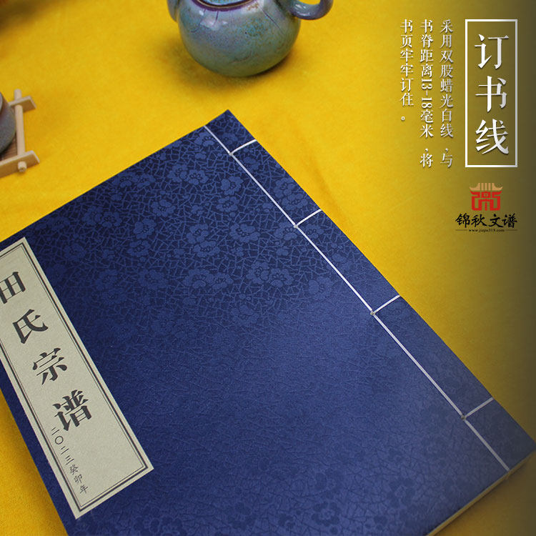 田氏宗譜訂書(shū)線