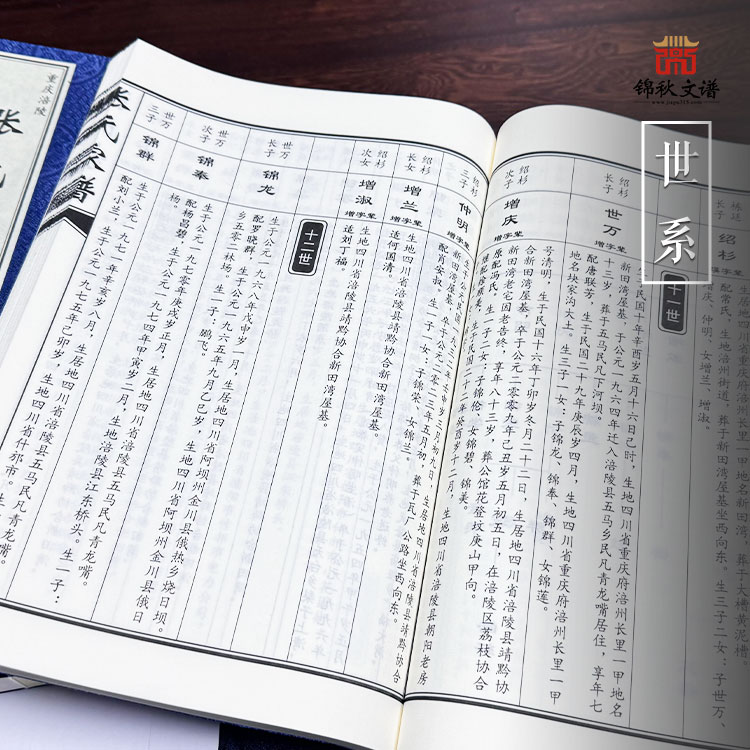 張氏家譜世系
