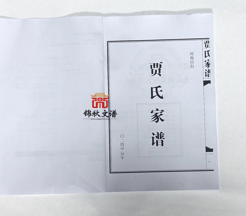 賈氏家譜校對(duì)稿