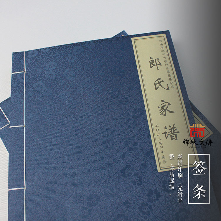 河南省洛陽(yáng)市偃師區(qū)翟鎮(zhèn)鎮(zhèn)寧莊《郎氏家譜》