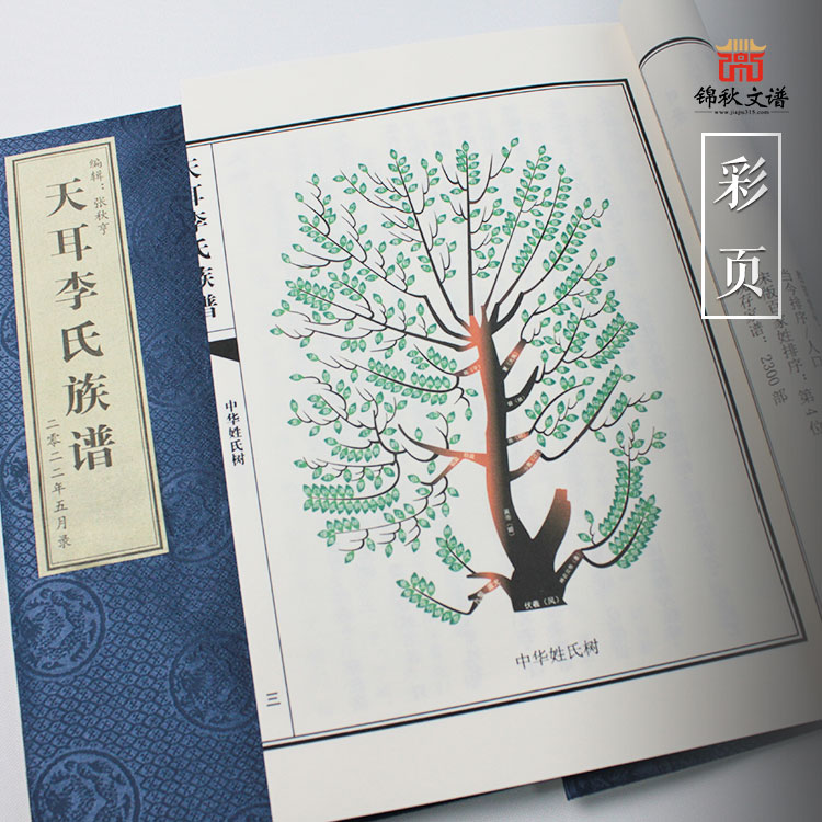 李氏族譜彩頁