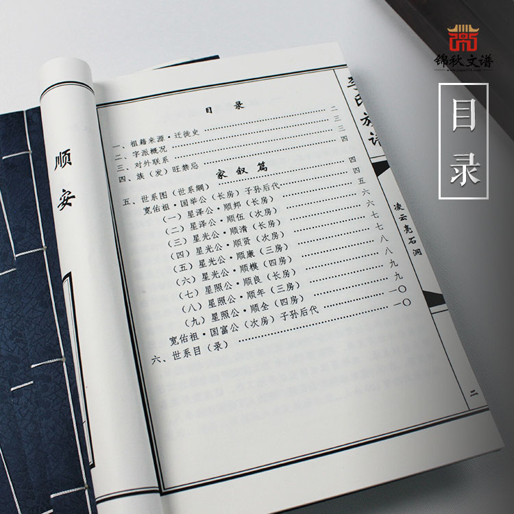 李氏族譜目錄