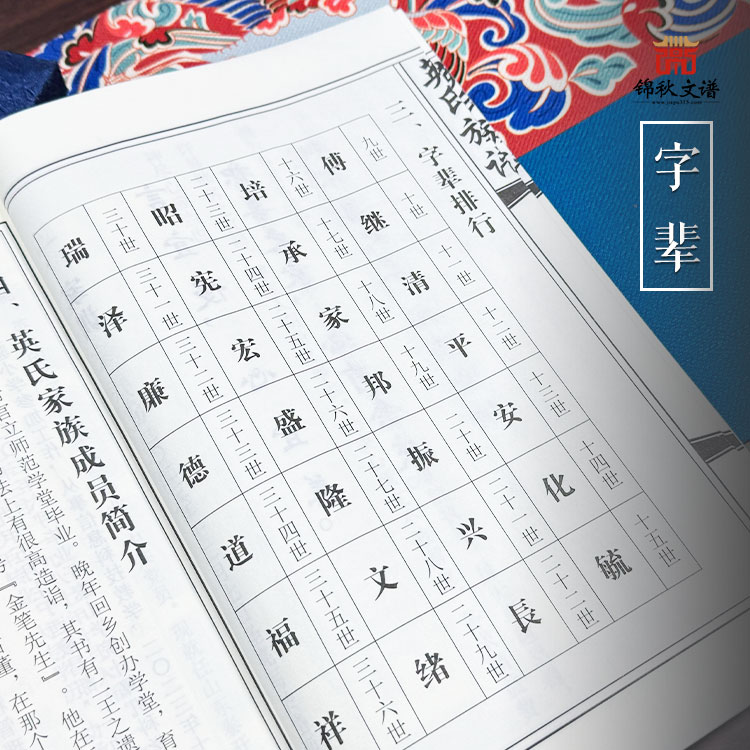 英氏族譜字輩